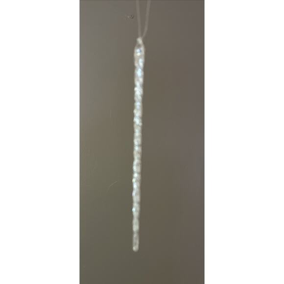 Lot Vtg Set 35 Plastic Acrylic Icicles Clear Christmas Ornaments Bloomingdale’s - Picture 8 of 13